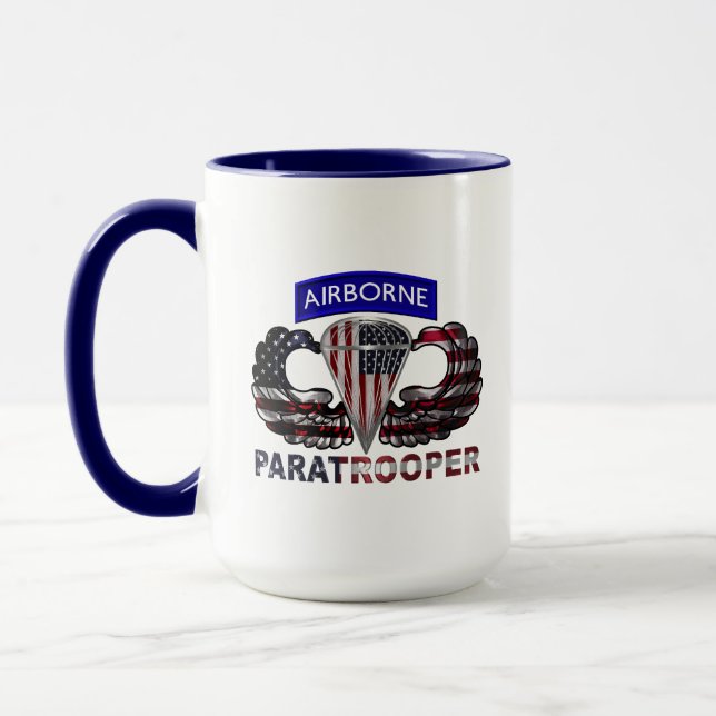 Luftlandefallschirmspringer Tasse (Links)