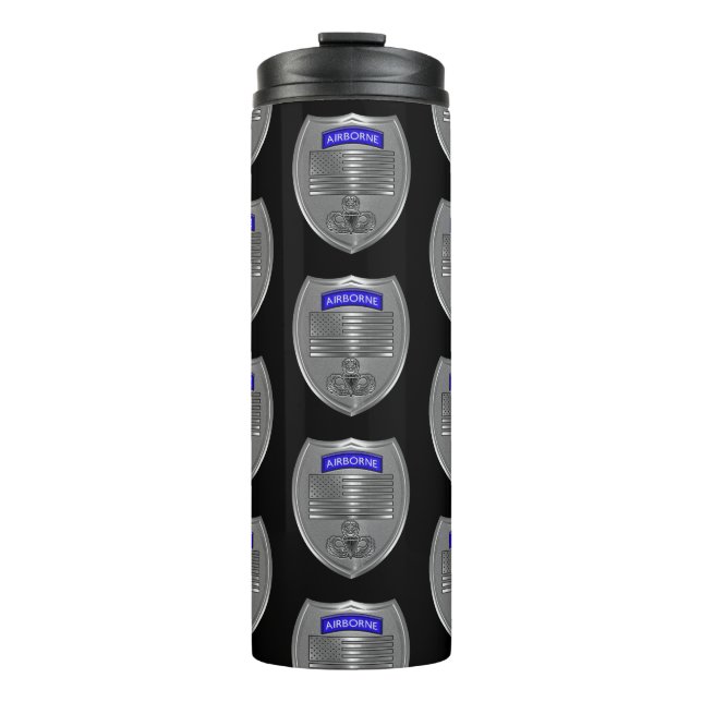Luftlandefallschirmspringer  thermosbecher (Vorderseite)