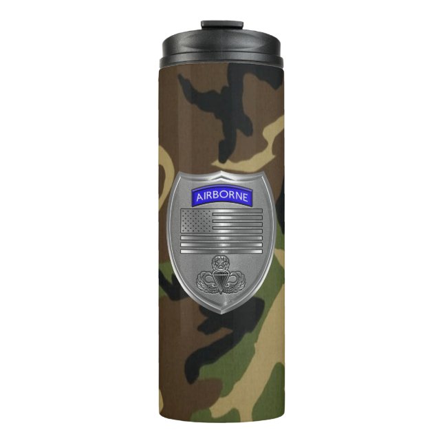 Luftlandefallschirmspringer  thermosbecher (Vorderseite)