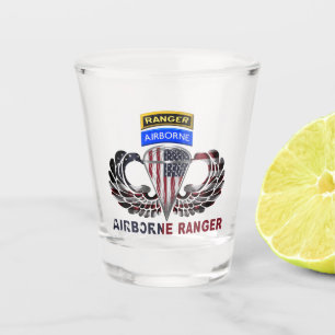 Luftlandejäger Silberne Flügel Schnapsglas