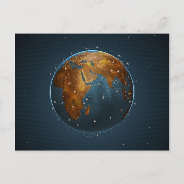 Luftlinien 2 postkarte (Vorderseite)