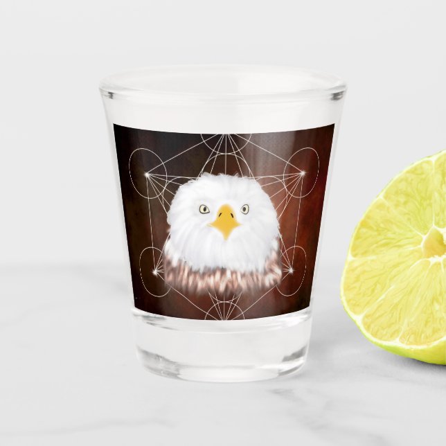 Luftmatron Schnapsglas (Vorderseite)