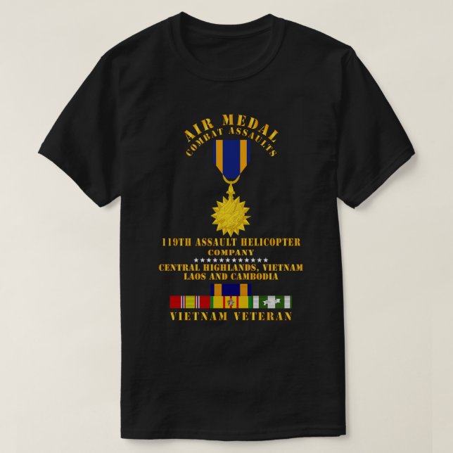 Luftmedaille im Kampf gegen Angriffe auf das 119.  T-Shirt (Design vorne)