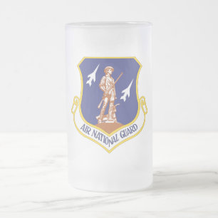 Luftnationalgarde-Militärveteran Mattglas Bierglas