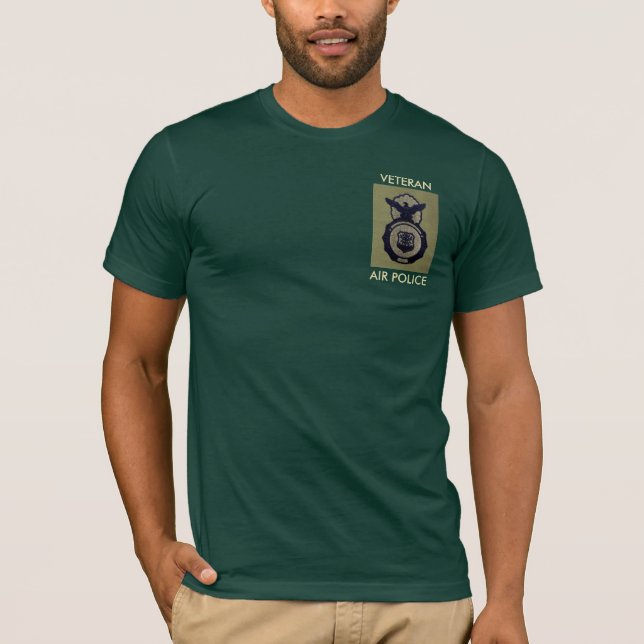 Luftpolizei-Veteranen-Tarnungs-Shirt-Luftwaffe T-Shirt (Vorderseite)