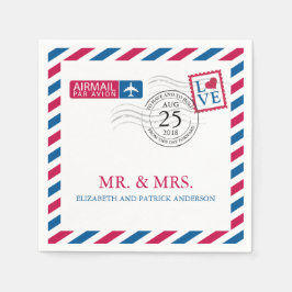Luftpost | Hochzeitsempfang Serviette
