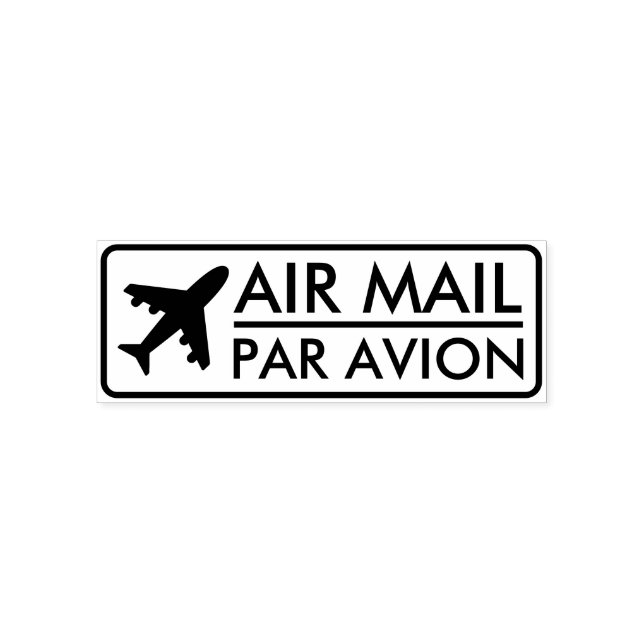 Luftpost - Par Avion (mit Flugzeug) Permastempel (Design)