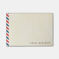 Luftpost-personalisierte Post-Itanmerkung