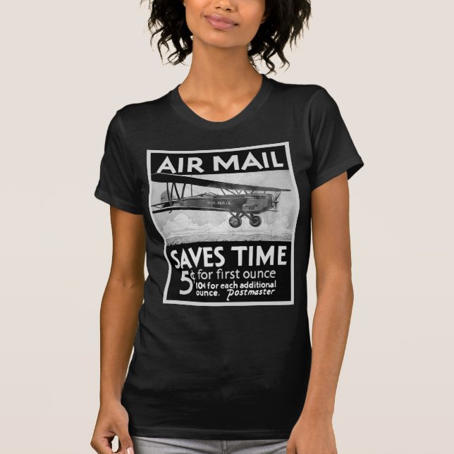 Luftpost-Plakat T-Shirt (Vorderseite)