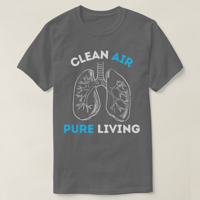 LUFTQUALITÄT Saubere Luft reines Leben T-Shirt (Design vorne)