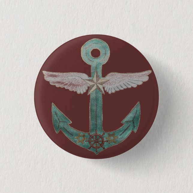 Luftschiff-Anker Button (Vorderseite)