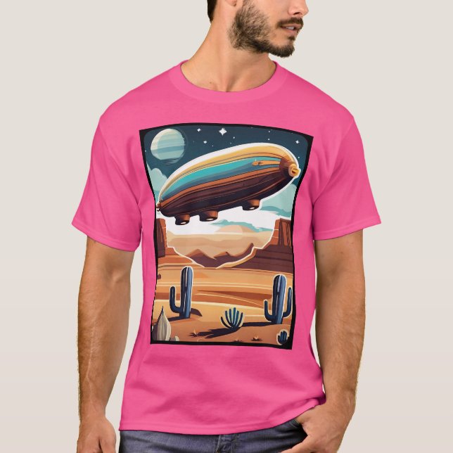 Luftschiff Aurora April 1897 T-Shirt (Vorderseite)