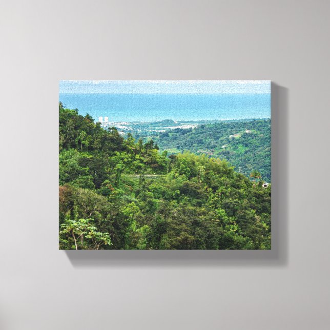 Luftschiff des Puerto rico el yunque Leinwanddruck (Vorderseite)