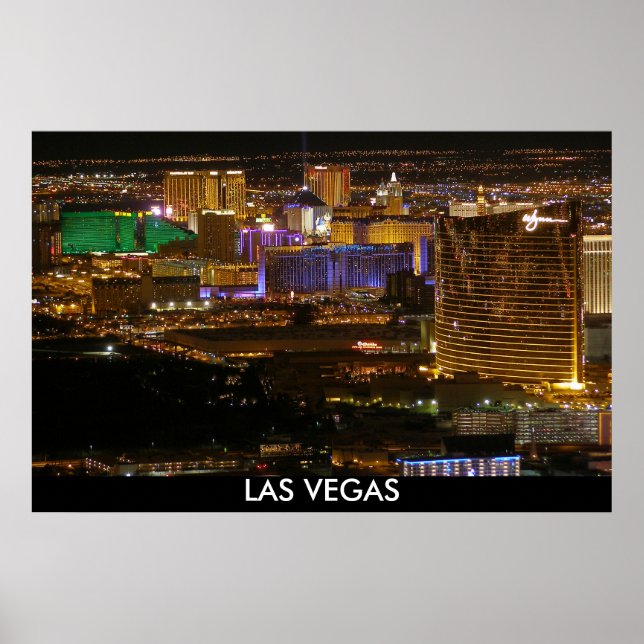 Luftschiff Las Vegas Strip at Night - Höhenlage Poster (Vorne)