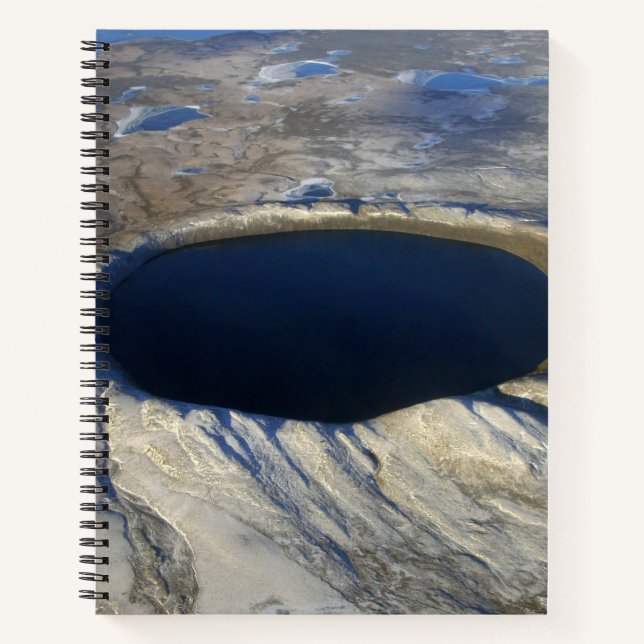 Luftschiff Pingualuit Krater, Quebec, Kanada. Notizbuch (Vorderseite)