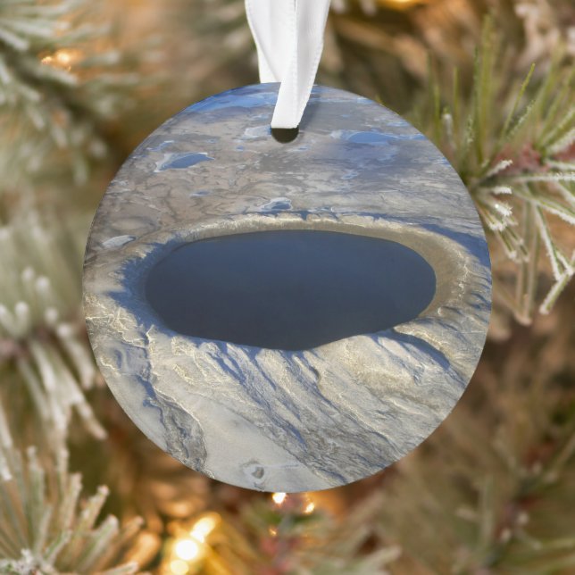 Luftschiff Pingualuit Krater, Quebec, Kanada. Ornament (Baum)