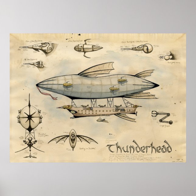 Luftschiff Poster (Vorne)