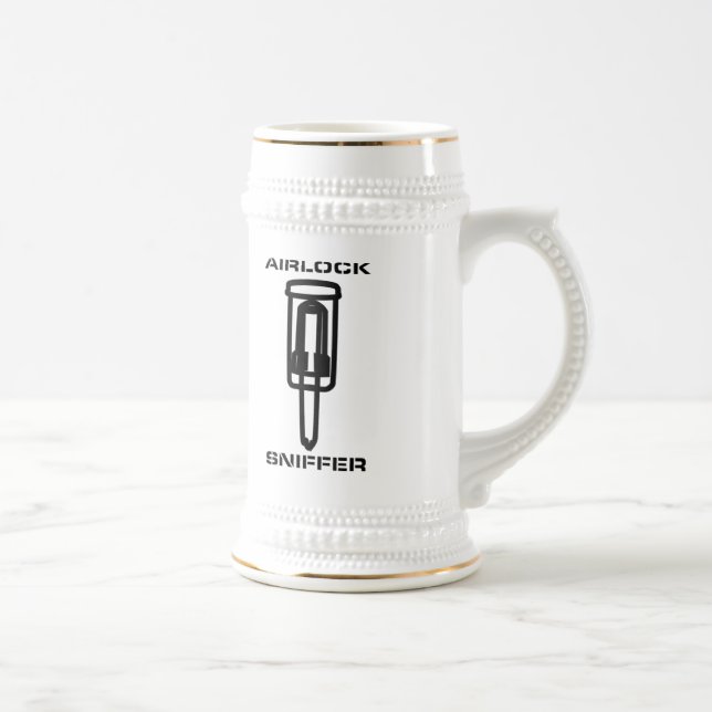 Luftschleusen-Sauganleger Bierglas (Rechts)