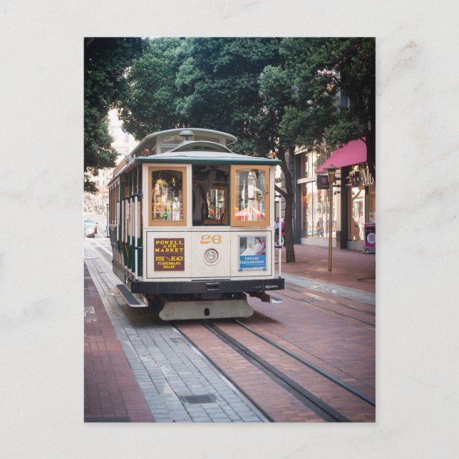 Luftseilbahn von San Francisco Postkarte (Vorderseite)