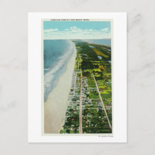 Luftsicht auf den Strand Postkarte