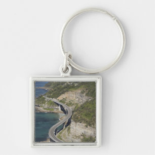 Luftsicht auf Sea Cliff Bridge in der Nähe von Wo Schlüsselanhänger