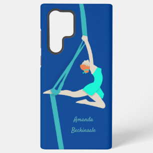 Luftsilks-Tänzerin Aquamarin Samsung Galaxy Hülle