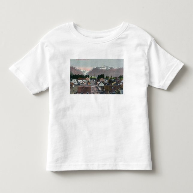 Luftsommer-Ansicht des CityValdez, AK Kleinkind T-shirt (Vorderseite)