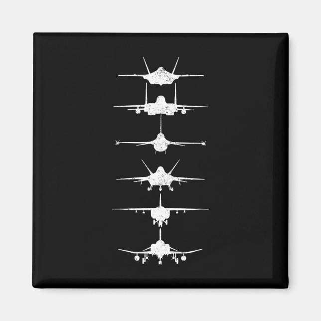 Luftstreitkräfte Kampfjets F-4 F-111 F-15 F-16 F-2 Magnet (Vorne)