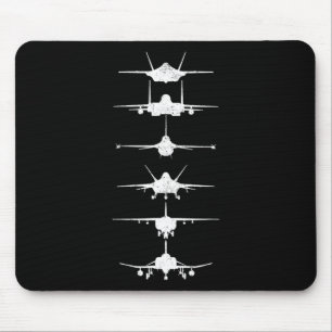 Luftstreitkräfte Kampfjets F-4 F-111 F-15 F-16 F-2 Mousepad