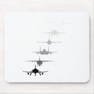 Luftstreitkräfte Kampfjets F-4 F-111 F-15 F-16 F-2 Mousepad