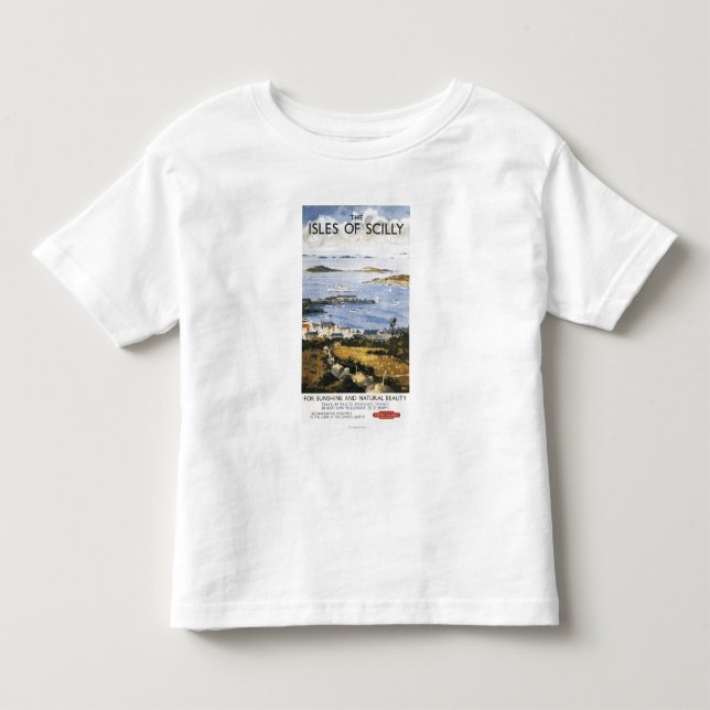 Luftszene des Stadt-und Dock-Eisenbahn-Plakats Kleinkind T-shirt (Vorderseite)