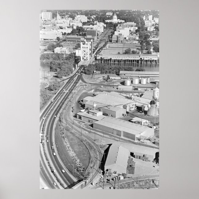 Luftturmbrücke Foto Poster (Vorne)