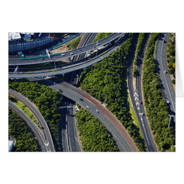 Luftverkehr über Autobahnkreuz (Vorderseite (Horizontal))