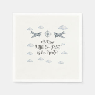 Luftwaffe-Baby-Party-Servietten Little Co-Pilot Serviette