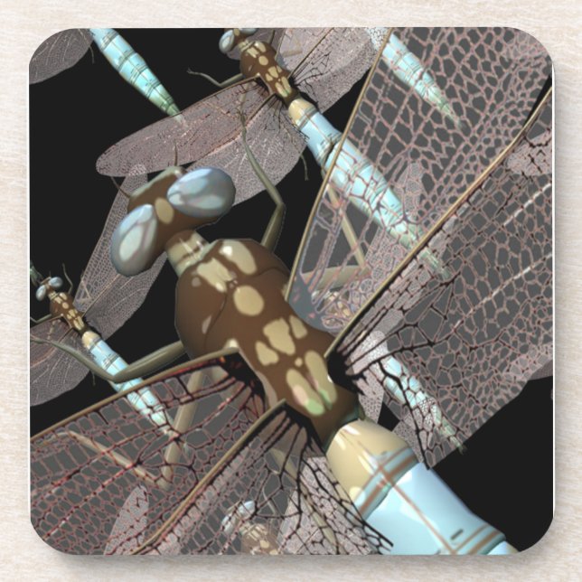 Luftwaffe der Libellen Getränkeuntersetzer (Vorderseite)