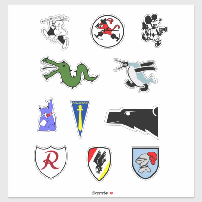 Luftwaffe Emblems Stickers Collection Aufkleber (Blatt)