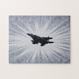 Luftwaffe F 15 Kämpfer Jet Sky Burst Puzzle