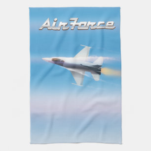 Luftwaffe-Jet-Poster Geschirrtuch
