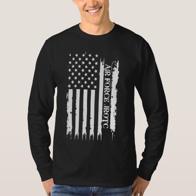 Luftwaffe JROTC United Staaten unter US-Flagge ges T-Shirt (Vorderseite)