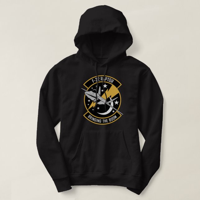 Luftwaffe-Kampfjet-Hoodie - Raptor F-22 Hoodie (Design vorne)