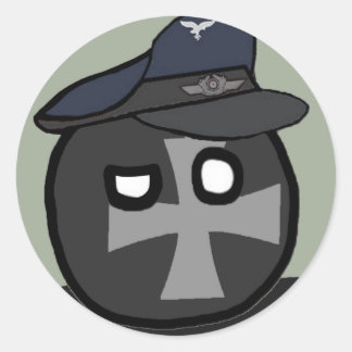 LuftwaffeBall - Polandball Runder Aufkleber