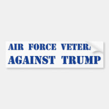 Luftwaffen-Veteran gegen Trumpf-Autoaufkleber