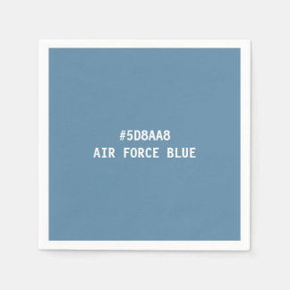 Luftwaffenblau Hex-Farbcode Servietten