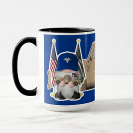 Luftwaffengenom mit militärischem LKW Tasse