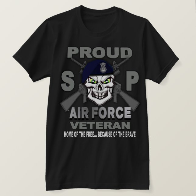 Luftwaffensicherheitskräfte Veteran T - Shirt (Design vorne)