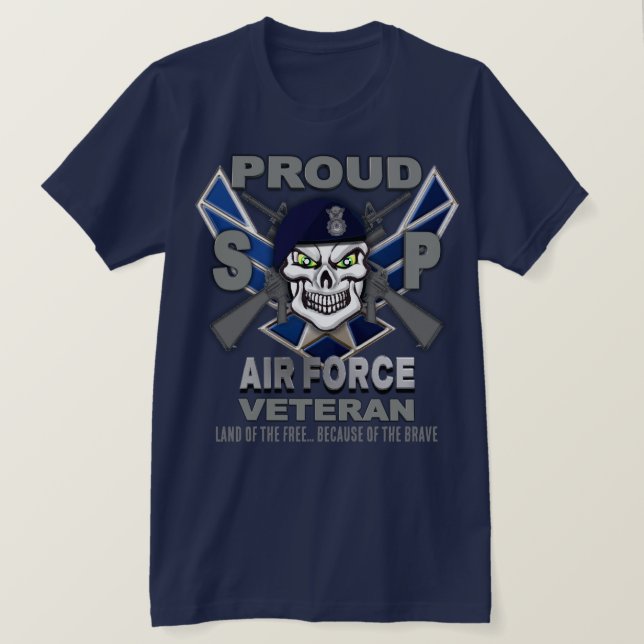 Luftwaffensicherheitskräfte Veteran T-Shirt (Design vorne)