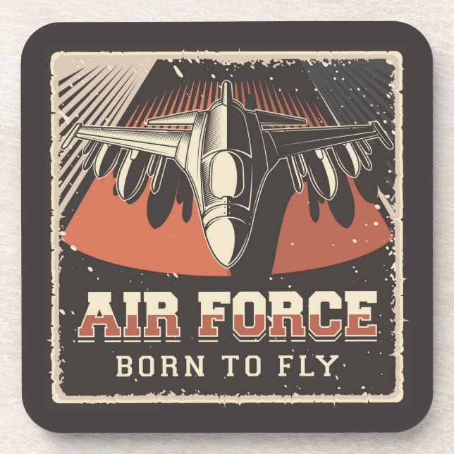 Luftwaffenspieß Getränkeuntersetzer (Vorderseite)