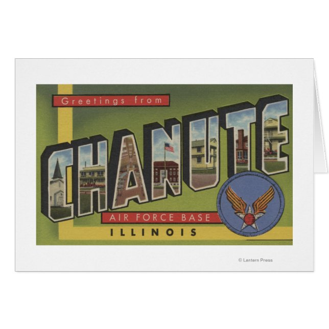 Luftwaffenstütze Chanute - Großbuchstaben (Vorderseite (Horizontal))
