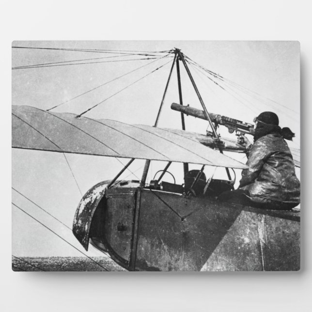 Luftwaffenturm während der Schlacht um den Marne,  Fotoplatte (Vorderseite)
