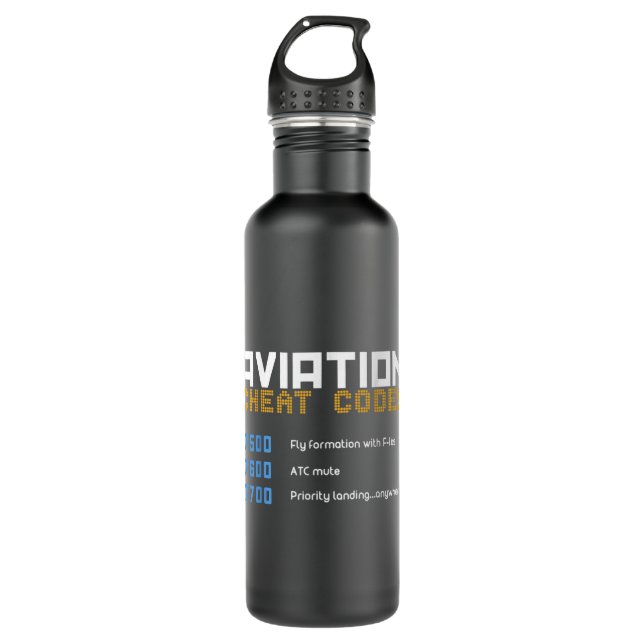 Luftwärmelekodes , Luftfahrt , Pilot Edelstahlflasche (Vorderseite)